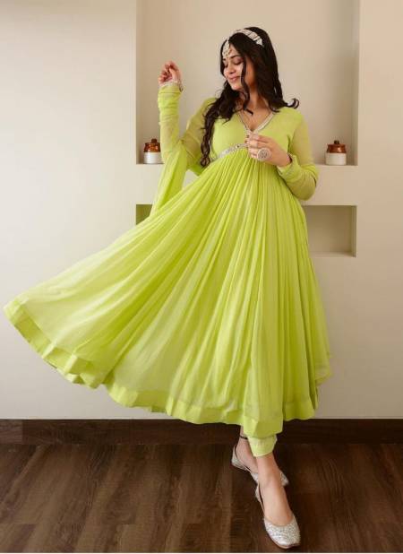 DC G36 Green Colour Anarkali Readymade Suits Wholesale Clothing Distributors In India