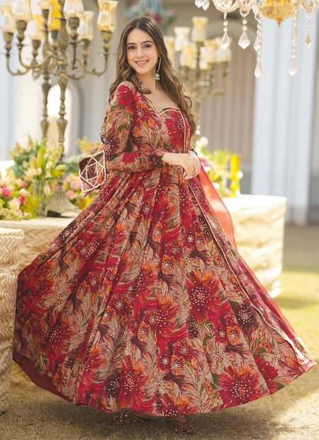 DC G41 Digital Printed Anarkali Readymade Suits wholesale market Surat