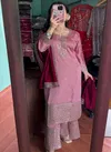 DC G76 Pure Chinon Embroidery Kurti With Bottom Dupatta Wholesale Shop in Surat