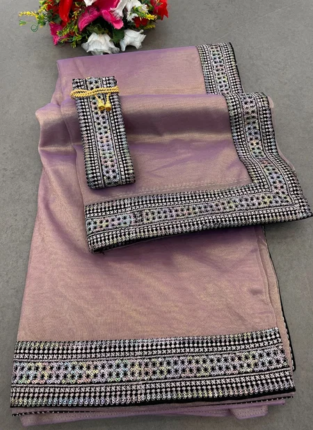 DDH 129 Sequence Tissue Silk Non Catalog Sarees Wholesale Shop In Surat