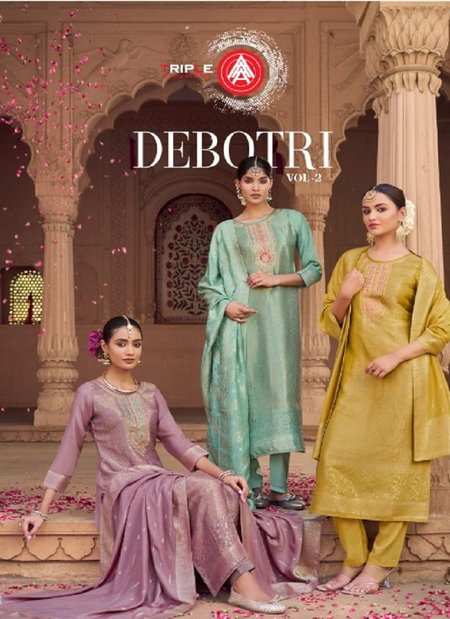 Debotri Vol 2 By Triple Aaa Viscos Muslin Designer Salwar Kameez Wholesale Online