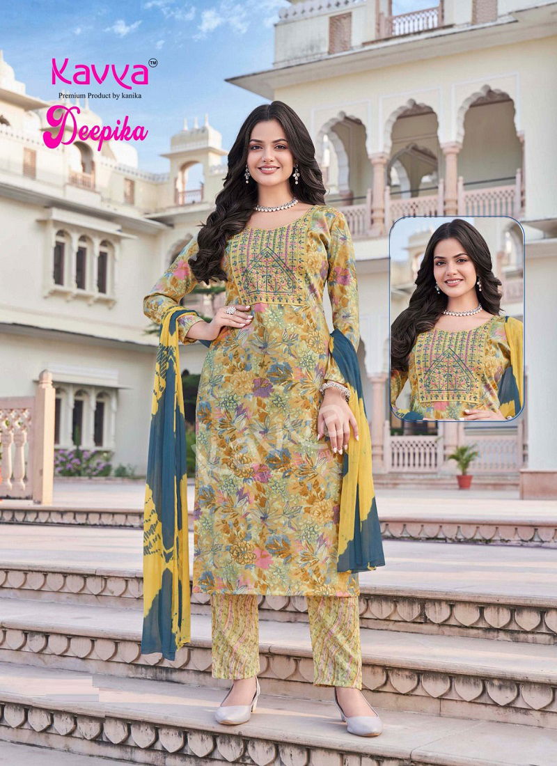 Deepika Vol 27 By Kavya Capsule Printed Kurti With Bottom Dupatta Wholesalers In Delhi
 Catalog