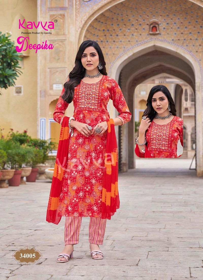 Deepika Vol 34 By Kavya Straight Kurti With Bottom Dupatta Wholesale Online Catalog