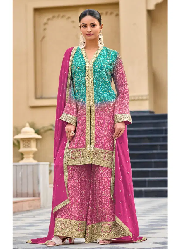 Deepsy D 704 A To D Chinon Pakistani Readymade Suits Wholesale Price