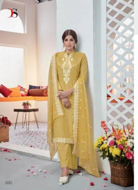 Deepsy Heavin Latest Designer Heavy Fancy Dress Material Collection With Pure Organza Embroidery Work Dupatta 