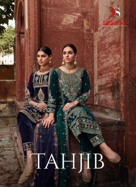 Deepsy Tahjib 13001 Series Velvet Pakistani Salwar Suit Wholesale Online Catalog