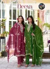 Deeva By Fourdots Crush Silk Designer Salwar Suits Wholesale Online