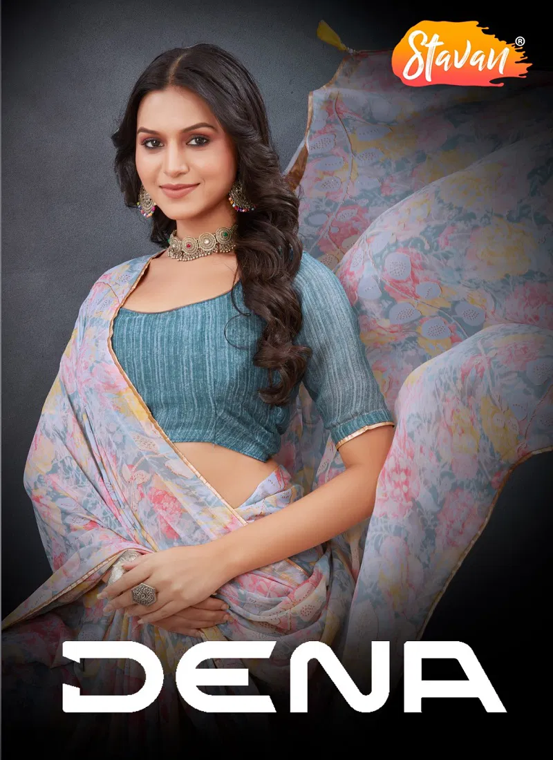 Dena By Stavan Daily Wear Fancy Saree Suppliers In India Catalog