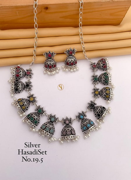 Designer 3 Silver Navratri Hasadi Set Wholesale Shop In Surat