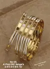 Designer Accessories 4 Micro Gold Bangels Catalog
