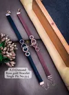 Designer AD Diamond Rose Gold Bracelet Wholesale Shop In Surat
