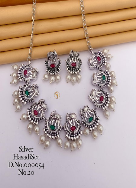 Designer Special Silver Navratri Hasadi Set 10 Wholesale Shop In Surat
