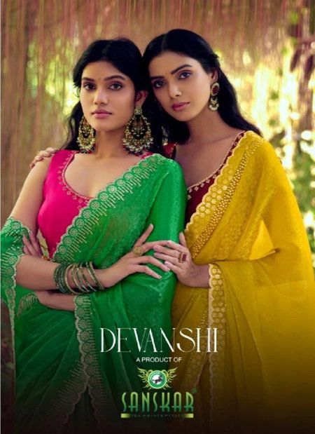 Devanshi By Sanskar Fancy Sequence Work Sarees Bulk Orders In India