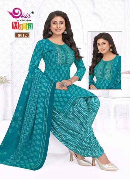 Maria Vol 8 By Devi Cotton Printed Kurti With Bottom Dupatta Suppliers In India