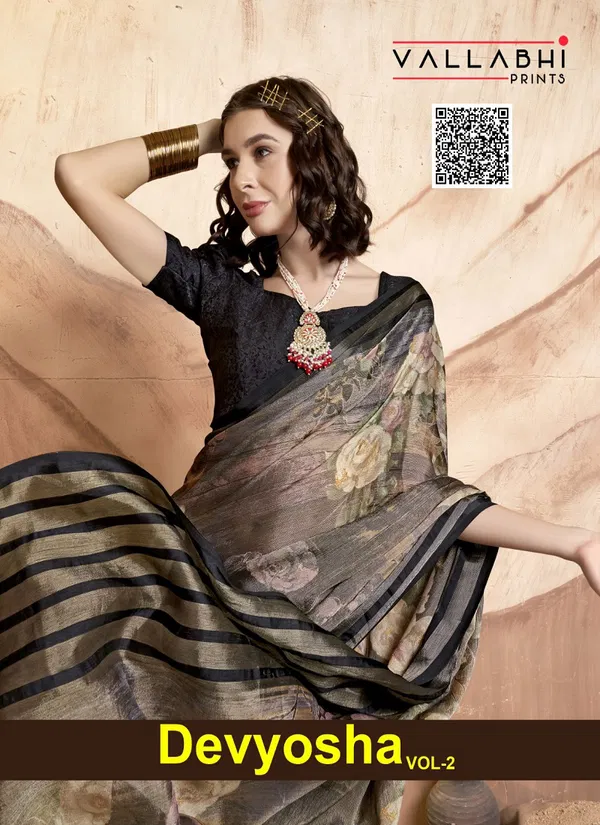 Devyosha Vol 2 By Vallabhi Printed Brasoo Sarees Wholesale Market In Surat