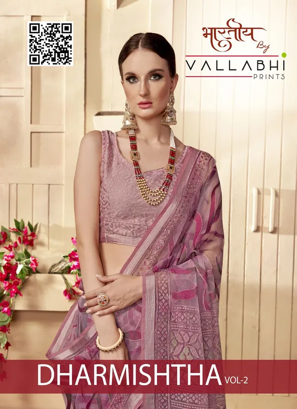 Dharmishtha Vol 2 By Vallabhi Tissue Printed Sarees Wholesale In India