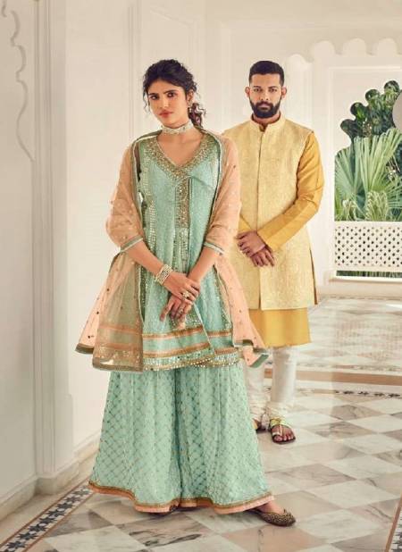 Dhoop Kinarey By Eba 1305 And 1309 Heavy Wedding Wear Designer Salwar Suits Wholesale Market In Surat Catalog
