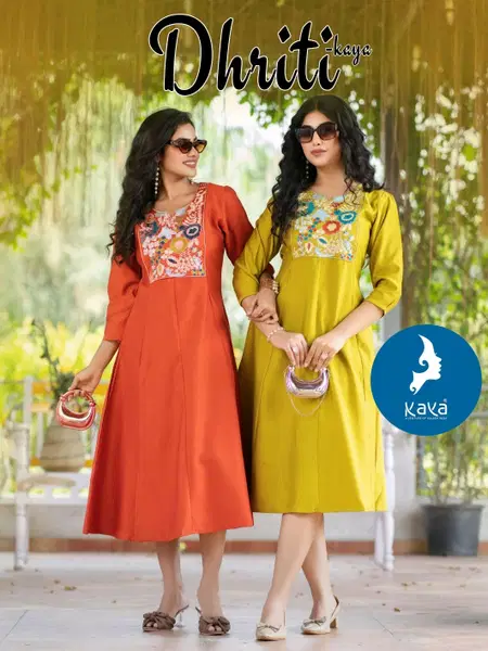 Dhriti By Kaya Berlin Fancy Ladies Anarkali Kurtis Wholesale Market In Surat
