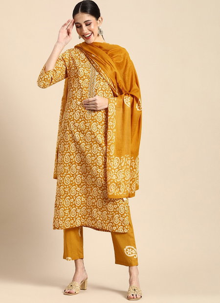 Dhruvi 315 Viscose Designer Kurti With Bottom Dupatta Exporters In India