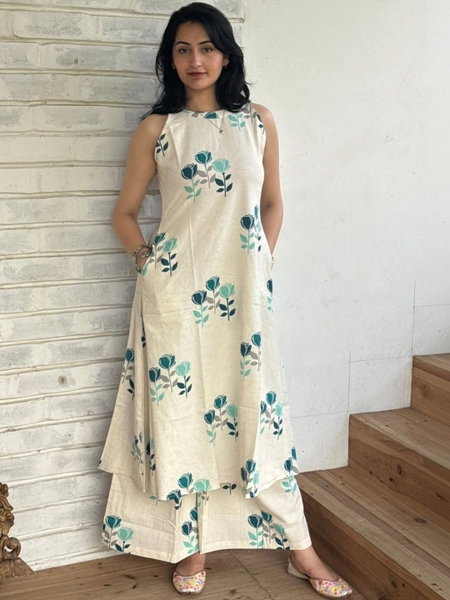 Dhruvi 412 Cotton Printed Daily Wear Wholesale Kurti With Bottom Suppliers In India