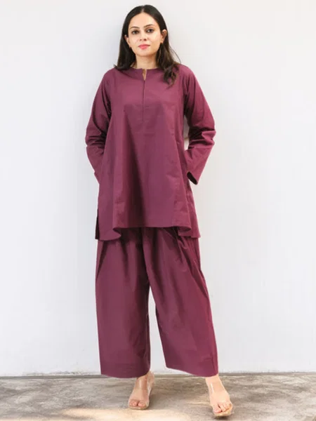 Dhruvi 473 Plain Chanderi Silk Kurti With Bottom
