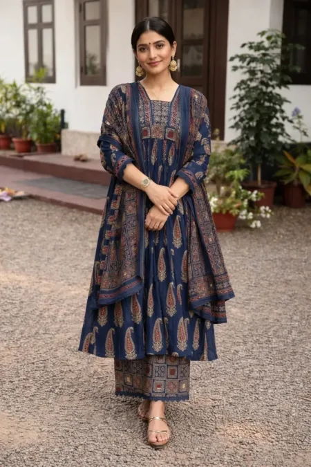 Dhruvi 529 Viscose Printed Kurti With Bottom Dupatta