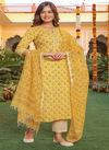 Dhruvi 98 Printed Cotton Kurti Pant With Dupatta Catalog