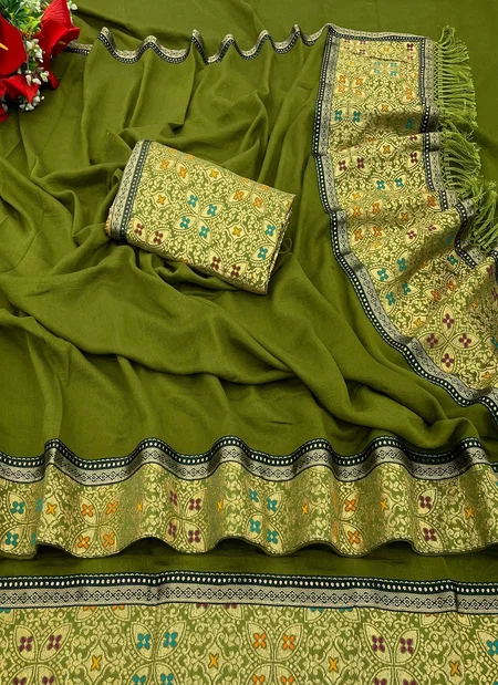 Dhruvi Vanita 2 Super Hit Vichitra Silk Printed Designer Sarees Wholesale Market In Surat With Price
