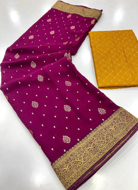 Dhwani By Rajyog  Non-Catalog Georgette Banarasi Saree Catalog