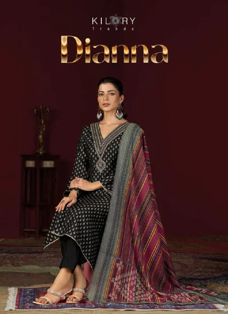 Dianna By Kilory Muslin Silk Wholesale Designer Salwar Suits Suppliers In Mumbai
