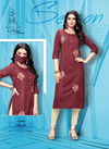 Dikhsha Livaa New Designer Daily Wear Embroidery Work Kurtis Collection