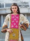 Dil E Nagma Black And White By Belliza Jam Cotton Dress Material Wholesale Online