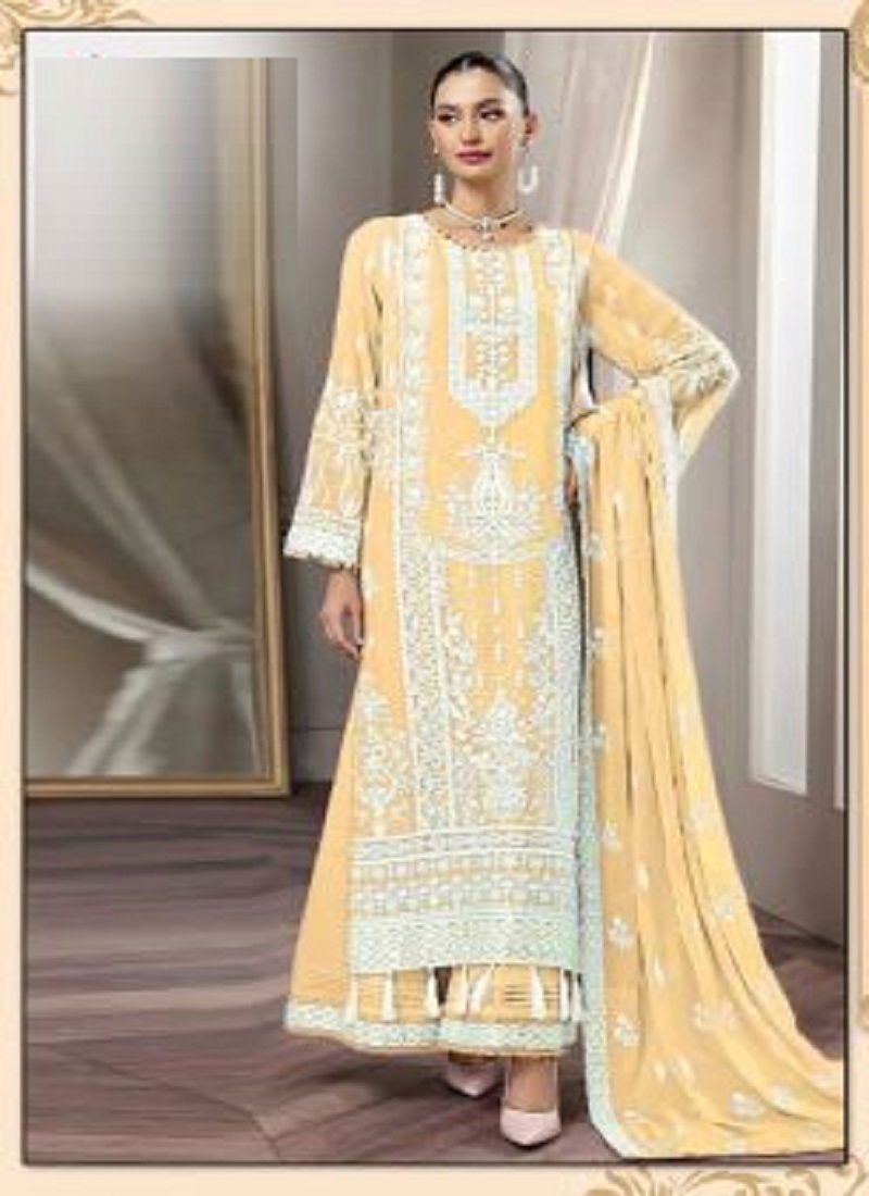 Dinsaa 158 E To H Fancy Ethnic Wear Wholesale Pakistani Suit Catalog