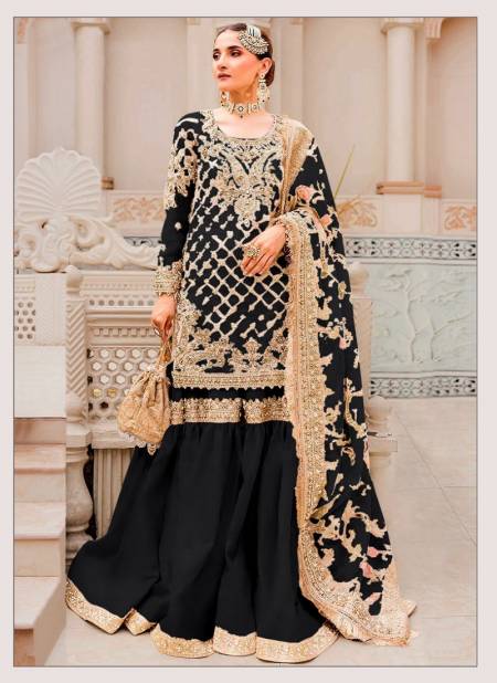 Dinsaa 241 A To D Heavy Embroidery Organza Pakistani Suits Wholesale Price In Surat Catalog