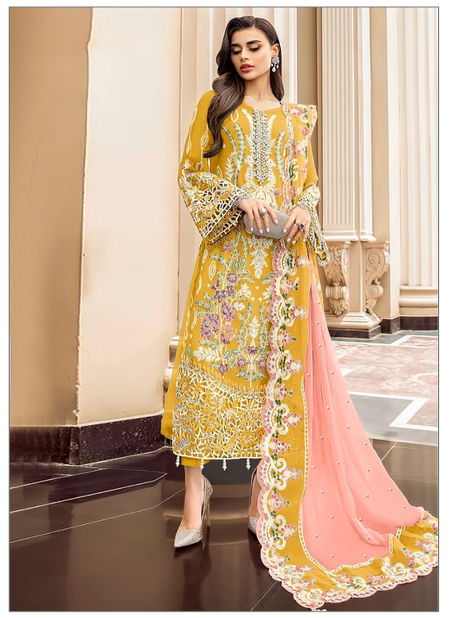 Dinsaa 277 A To D Embroidered Organza Pakistani Suits Wholesale Shop In Surat
 Catalog