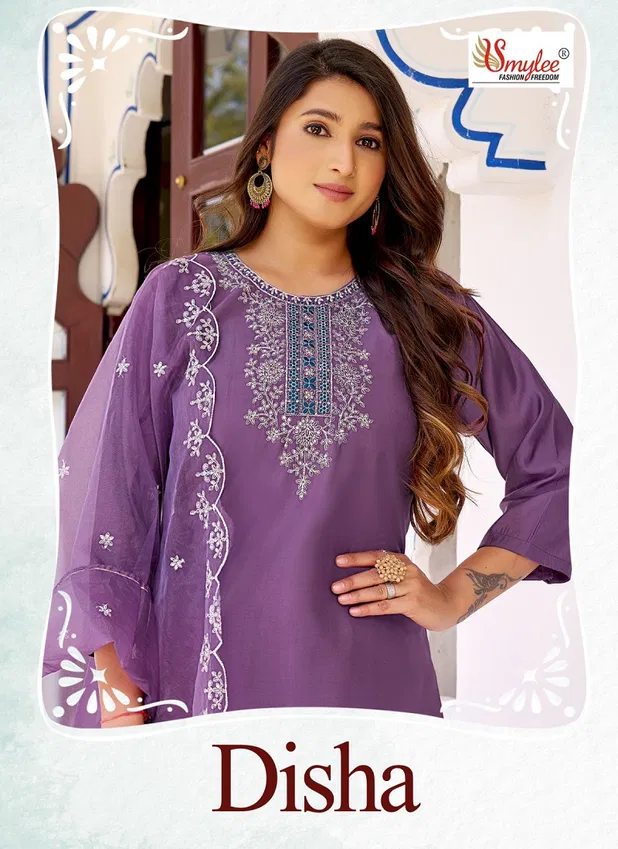 Disha By Rung Roman Silk Embroidery Kurti With Bottom Dupatta Wholesale Price In Surat