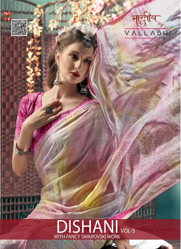 Dishani Vol 5 By Vallabhi Printed Georgette Saree Wholesale Shop In Surat