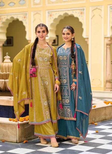 Diva By Eba Premium Silk Embroidery Wedding Wear Readymade Suits Wholesale Suppliers In Mumbai Catalog