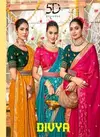 Divya By 5D Dull Moss Viscose Designer Sarees Wholesale Clothing Suppliers In India