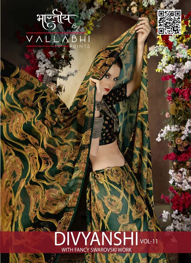 Divyanshi Vol 11 By Vallabhi Swarovski Georgette Sarees Orders In India