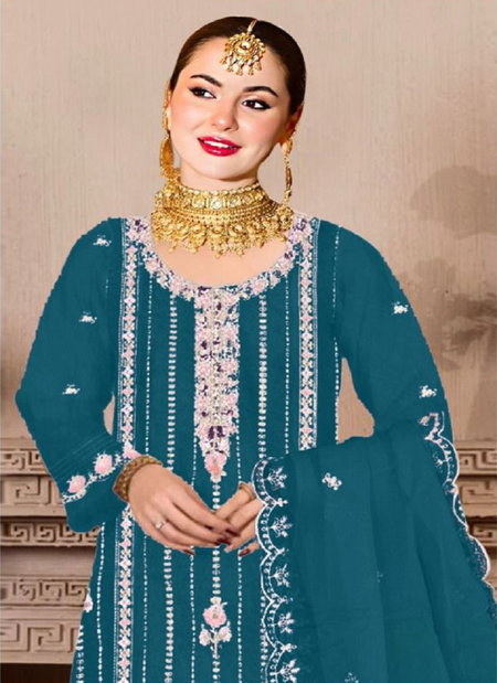 Dn 1258 By Mehboob Tex Organza Pakistani Salwar Suit Exporters in India
