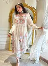  DN 320 Faux Georgette Kurti With Bottom Dupatta Catalog