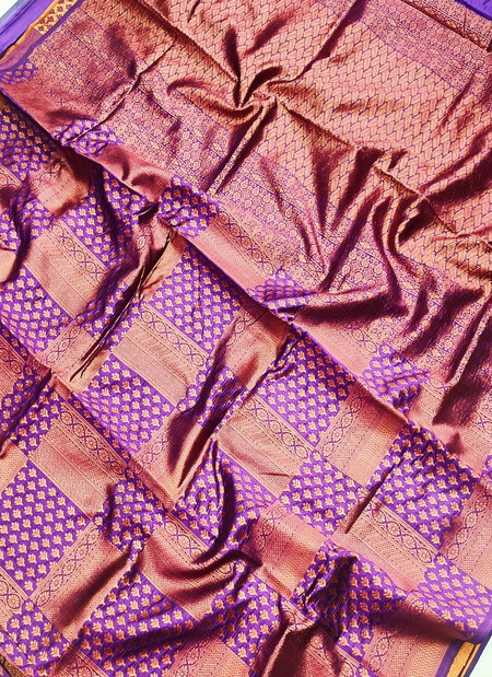 DN Wd By Ritika Soft Lichi Coper Silk Non Catalog Sarees