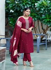 Dolly Vol 2 By Mystic 9 Rayon Embroidery Kurti With Bottom Dupatta Wholesale Market In Surat
