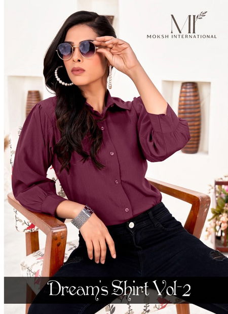 Dreams Shirt Vol 2 By Moksh Office Wear Plain Shirt Wholesale Online
 Catalog