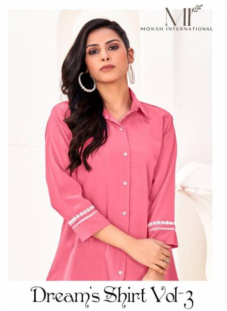 Dreams Shirt Vol 3 By Moksh Regular Wear Cotton Ladies Shirt Wholesale Shop In Surat Catalog
