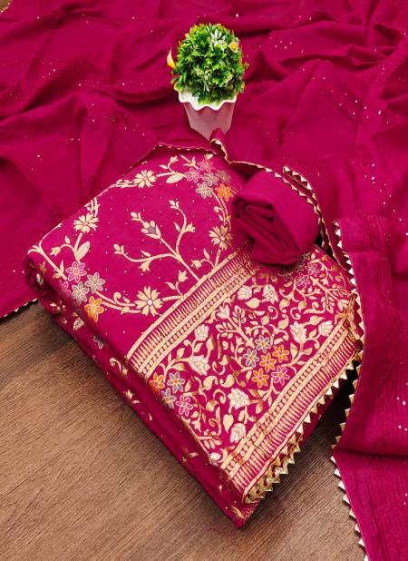 Ds By Designer Suit Meenakari Jacquard Non Catalog Dress Material Wholesale Price In Surat
