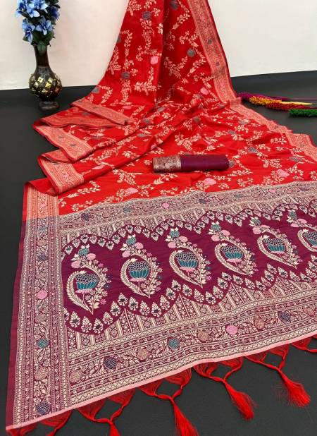 Dulhan By Aab Handloom Raw Silk Wedding Saree wholesale market in Surat with price