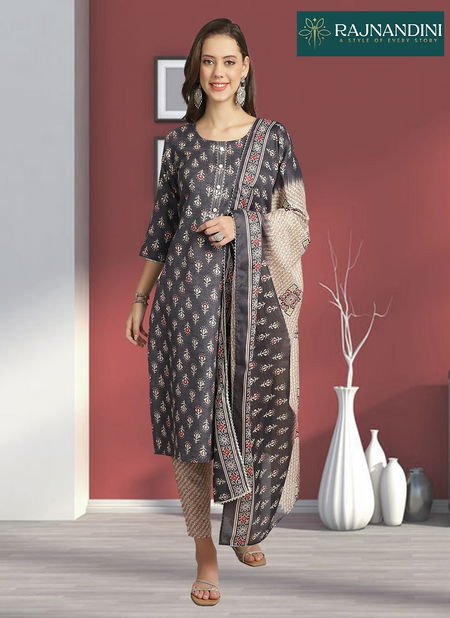 Dunki By Rajnandini Cotton Slub Printed Kurti With Bottom Dupatta Wholesalers In Delhi
 Catalog