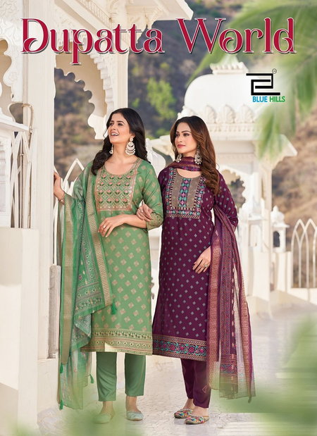 Dupatta World By Blue Hills Rayon Kurti With Bottom Dupatta Wholesalers In Delhi